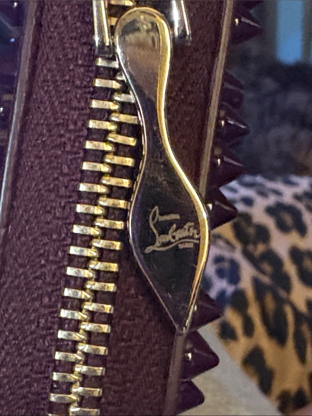 NWT Christian Louboutin Panettone Wallet in Merlot - Full Set & Pristine - Picture 3 of 8